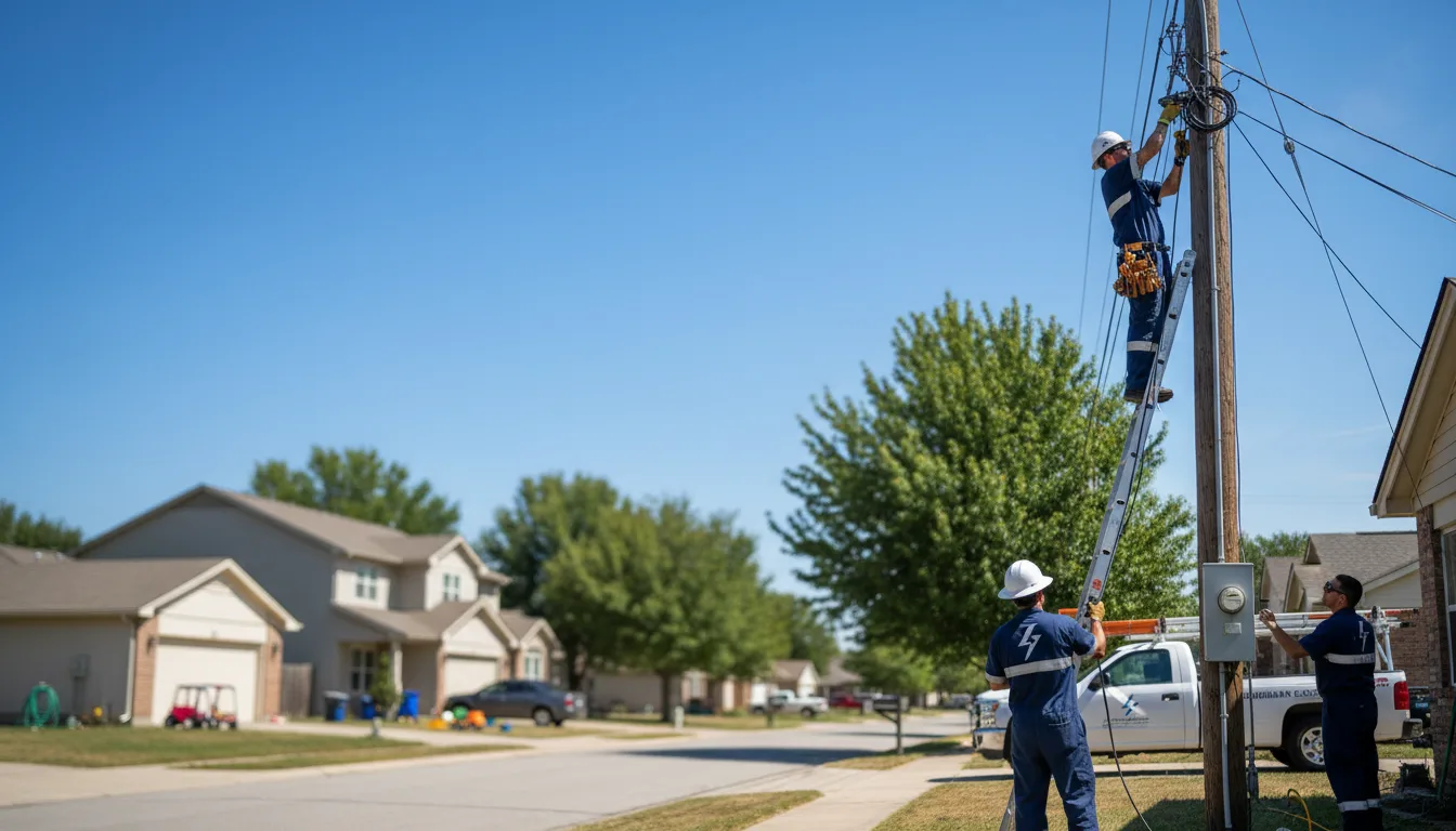 Residential electrician providing installation services in Franklin, WI